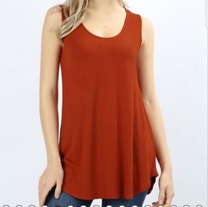 Relaxed Fit Tank in Copper